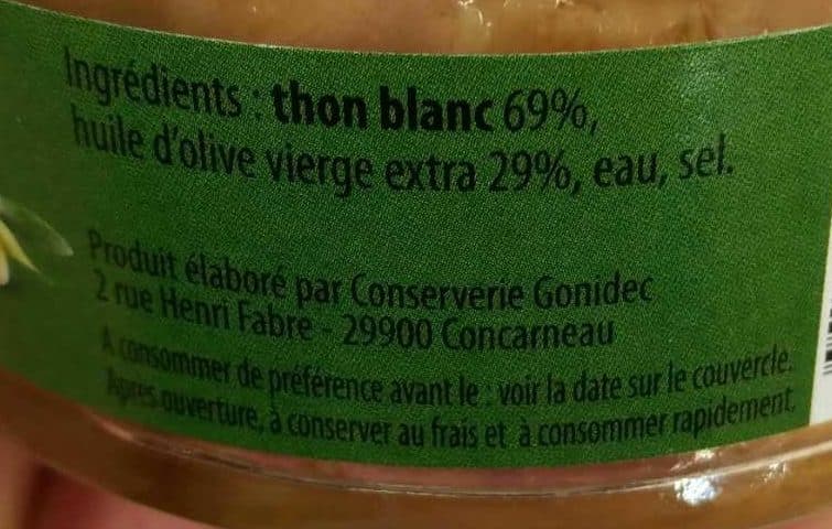 Les Mouettes d'Arvor Thon Blanc Germon à l'huile d'olive packshot