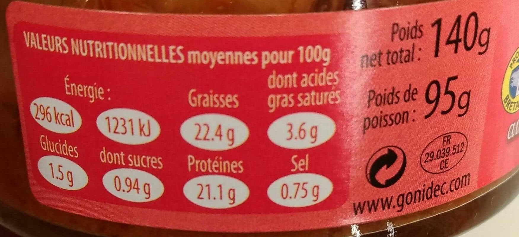 Les Mouettes d'Arvor Thon Blanc Germon aux Tomates séchées et à l'ail packshot