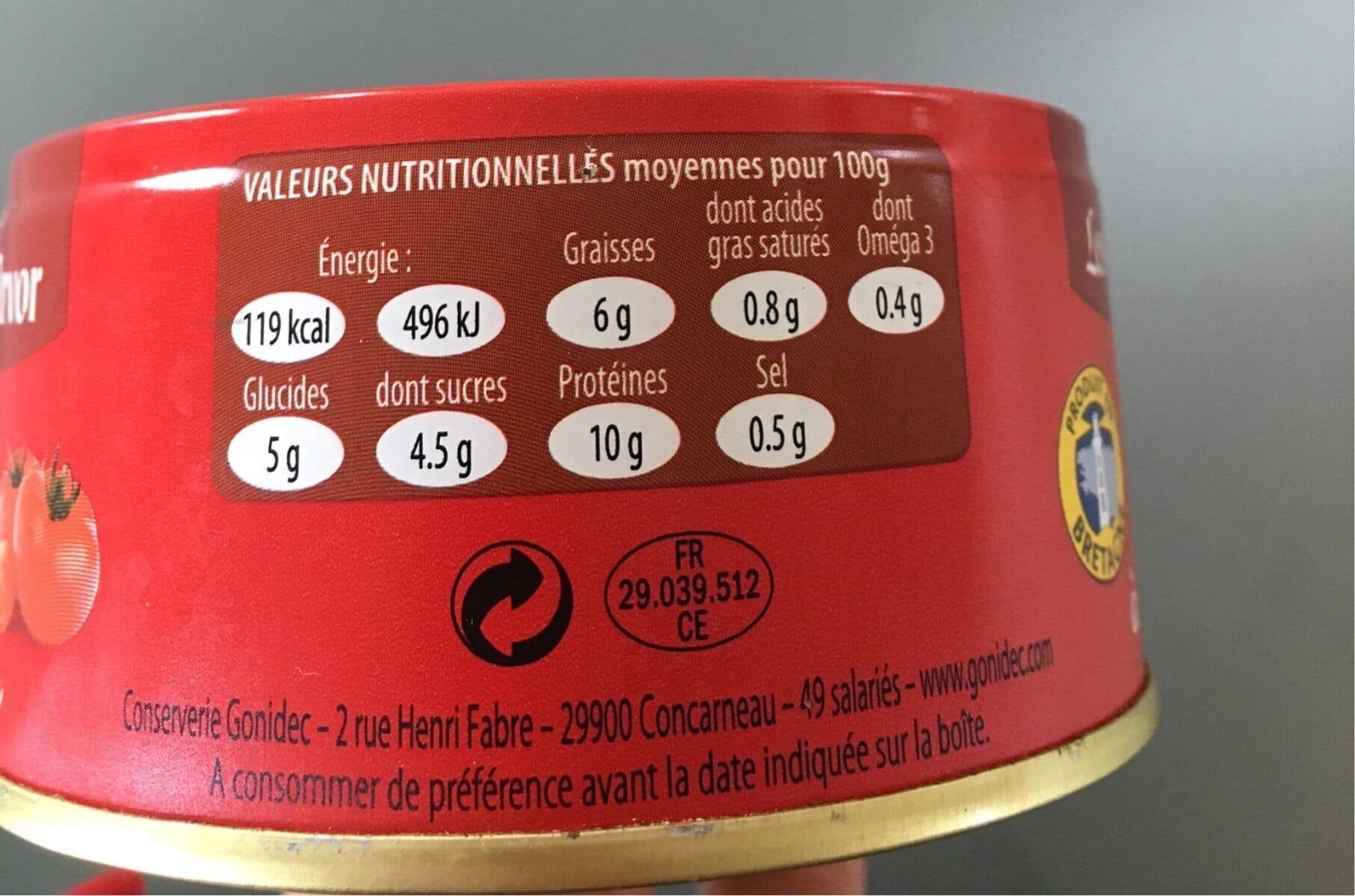 Les Mouettes d'Arvor Thon à la catalane packshot