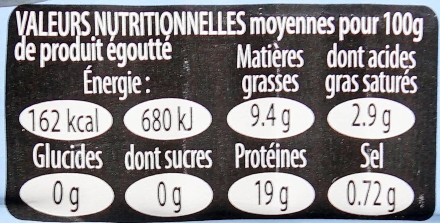 LES MOUETTES D'ARVOR Sardines au naturel au citron packshot