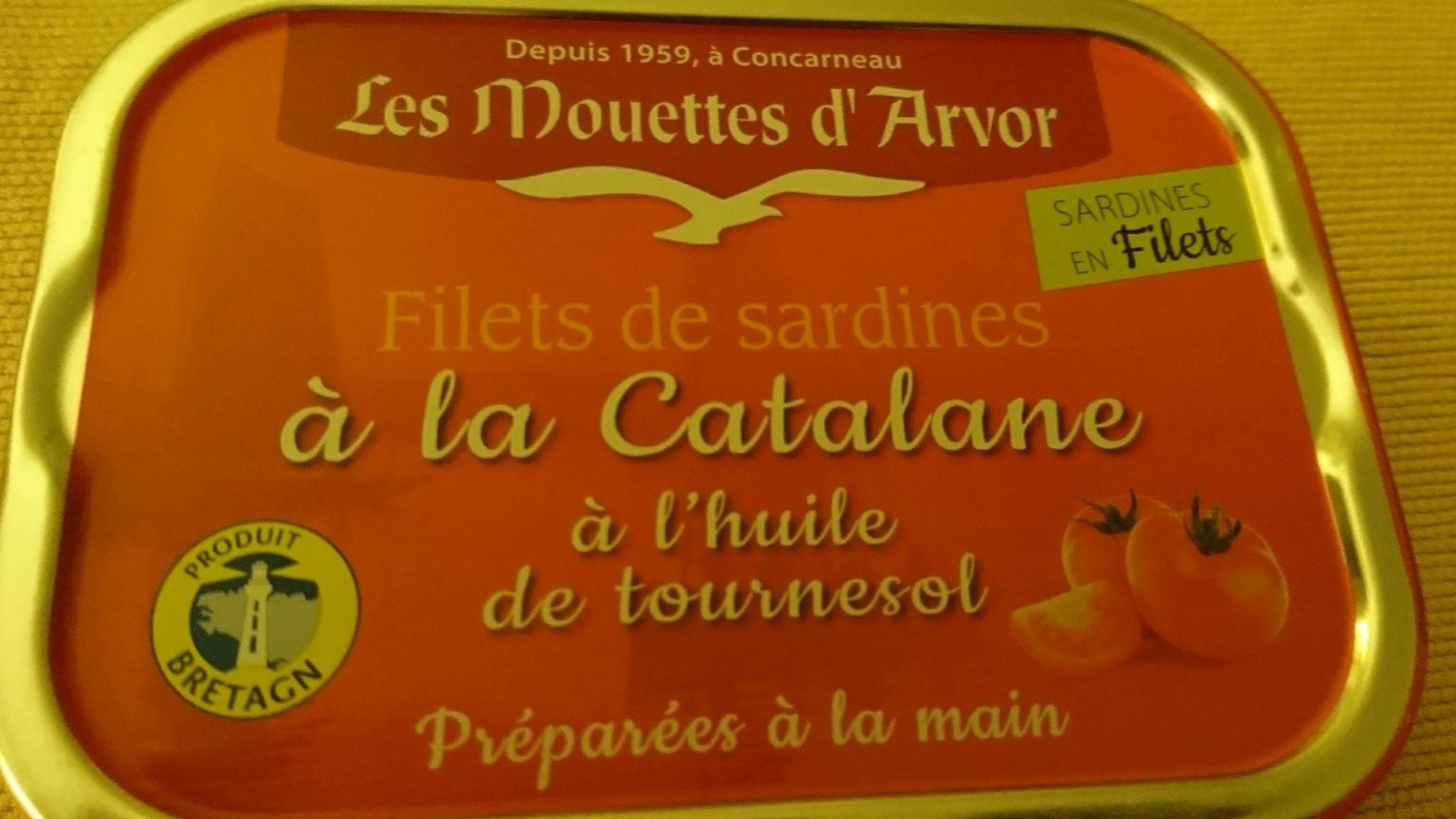 Les Mouettes d'Arvor Filets de sardines à la Catalane packshot