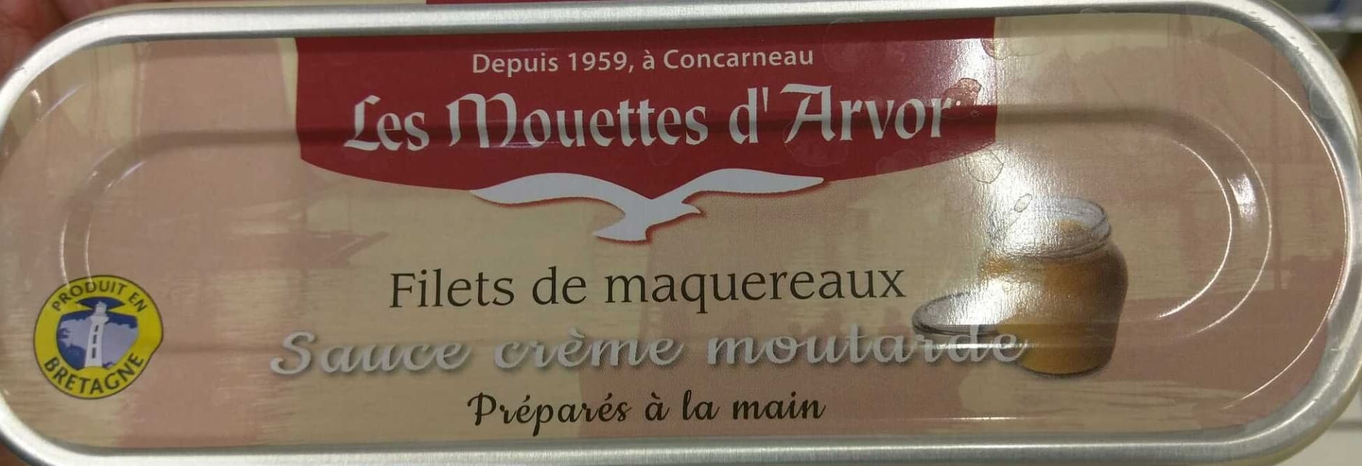 Les Mouettes d'Arvor Filets de maquereaux Sauce Crème Moutarde packshot