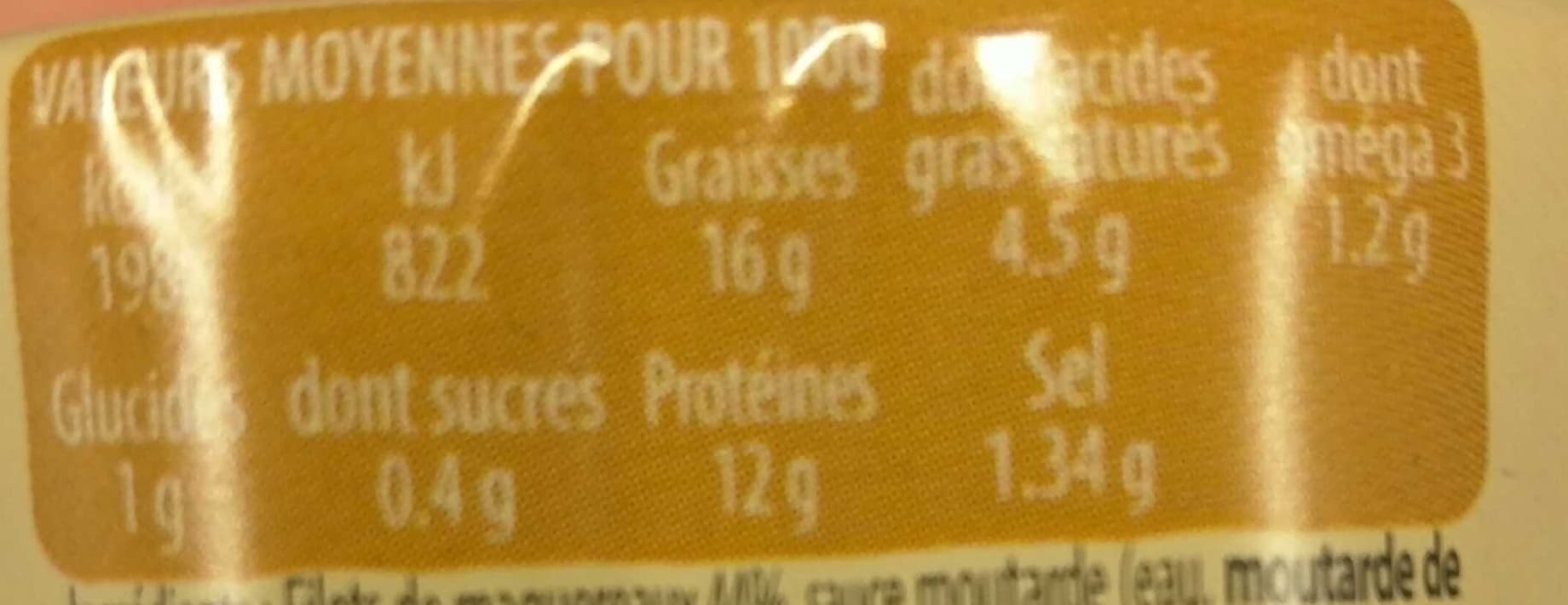 Les Mouettes d'Arvor Filets de maquereaux Sauce Crème Moutarde packshot