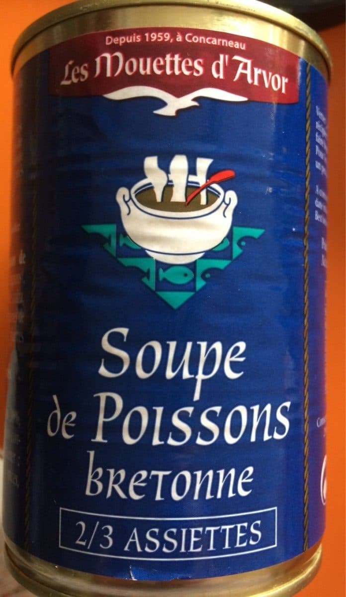 Les Mouettes d'Arvor Soupe de poissons bretonne 404g packshot