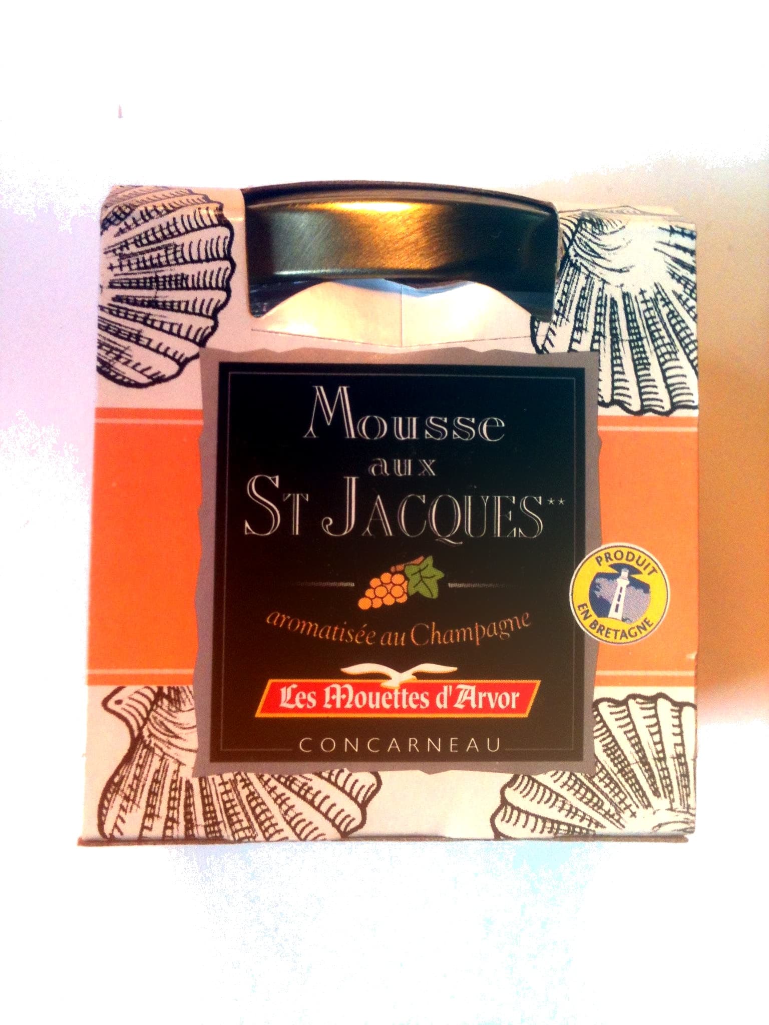 Les Mouettes d'Arvor Mousse aux St Jacques aromatisée au Champagne packshot
