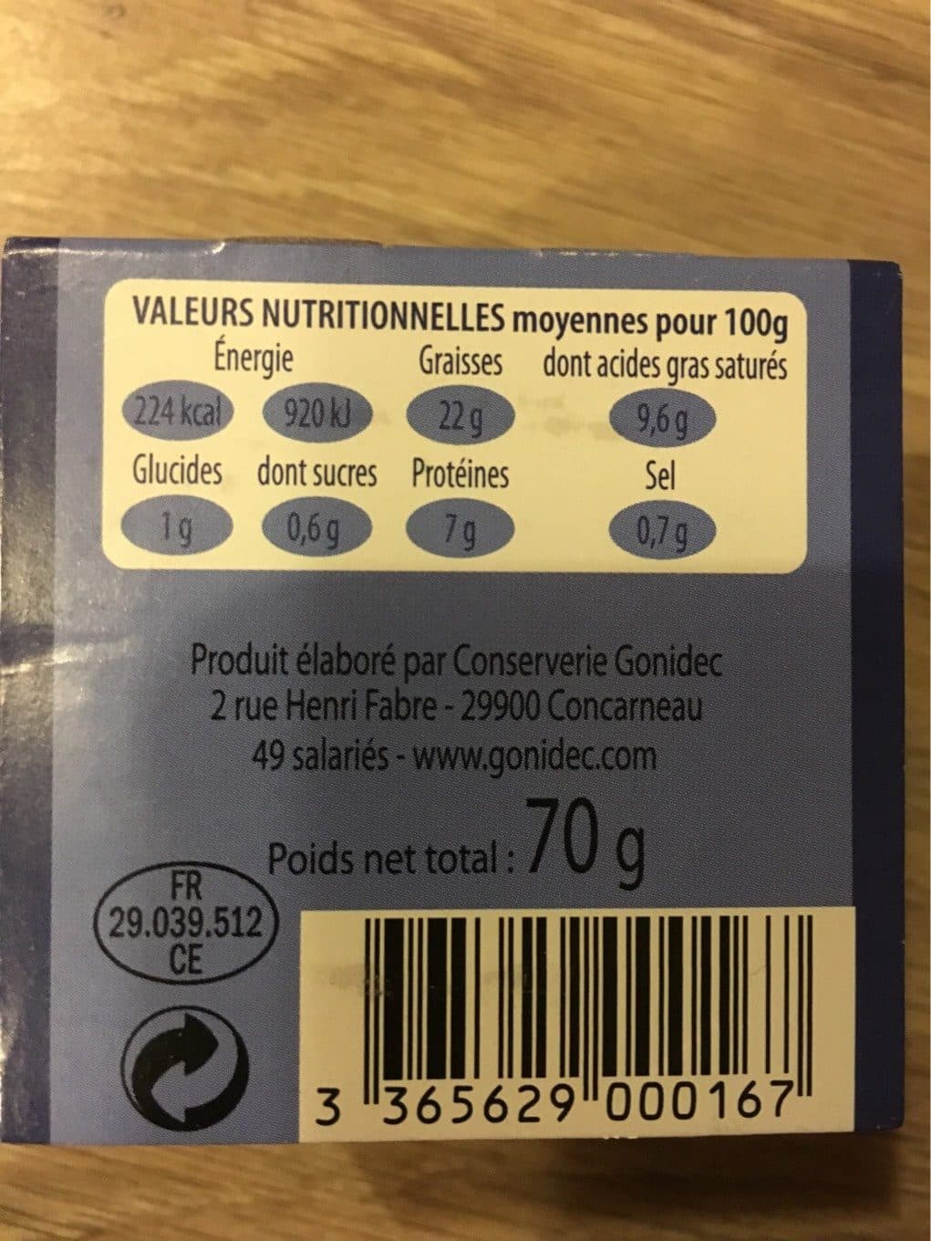 Les Mouettes d'Arvor Mousse au Homard aromatisée au Cognac packshot