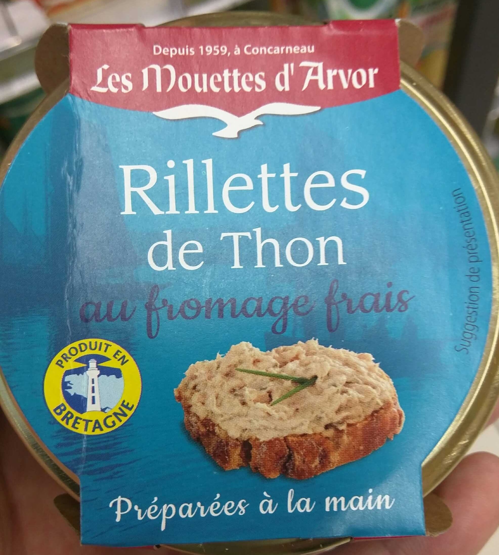 Les Mouettes d'Arvor Rillettes de Thon au fromage frais packshot