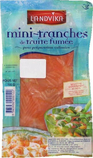 LANDVIKA Truite fumée en mini tranches packshot