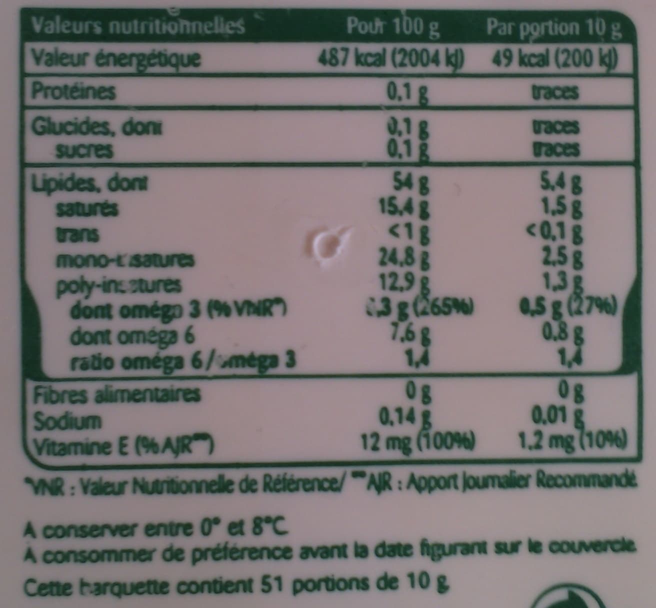 St Hubert St Hubert Oméga 3 - matière grasse à tartiner packshot