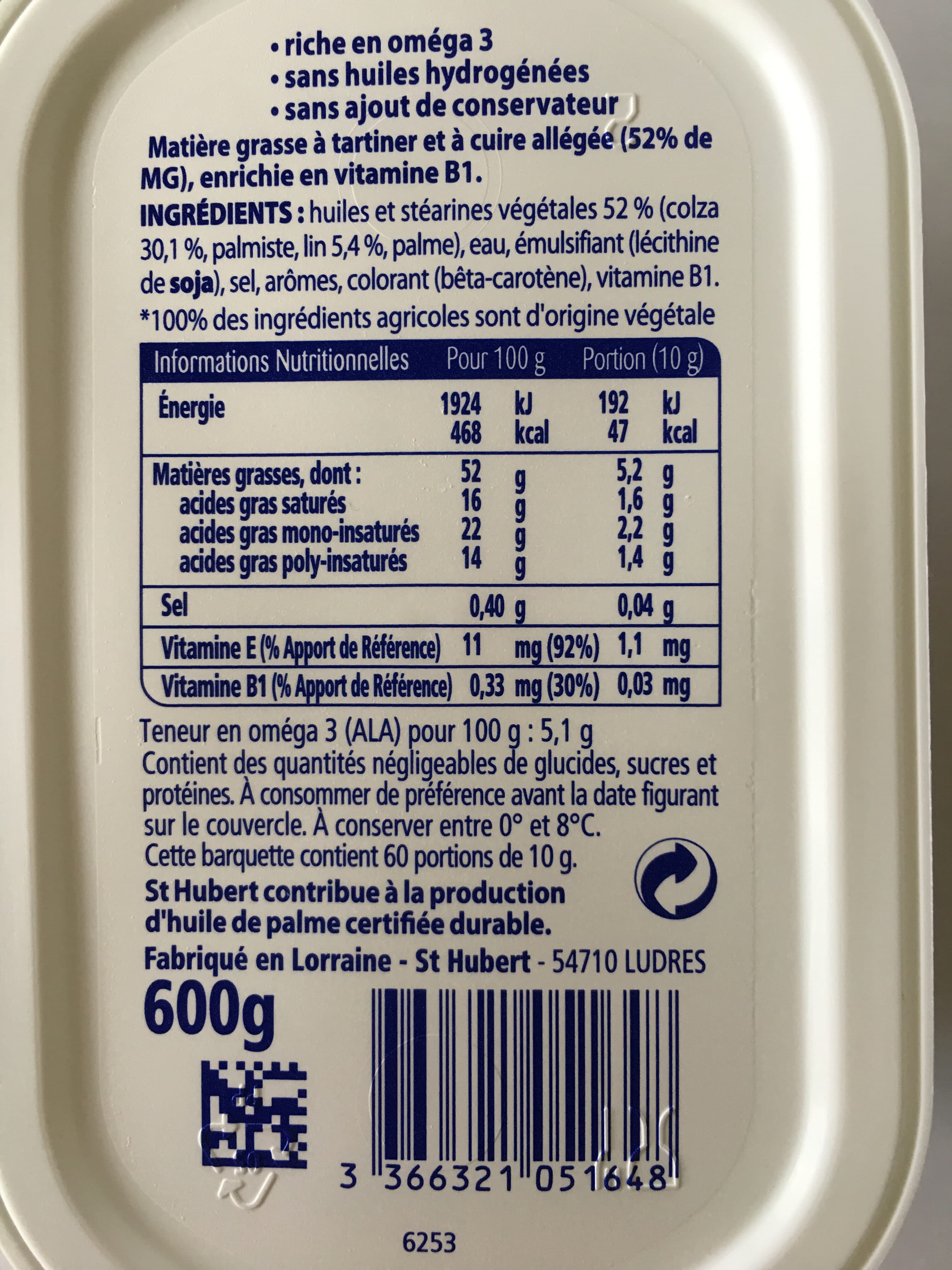 St Hubert St hubert omega 3 600 g doux format special packshot