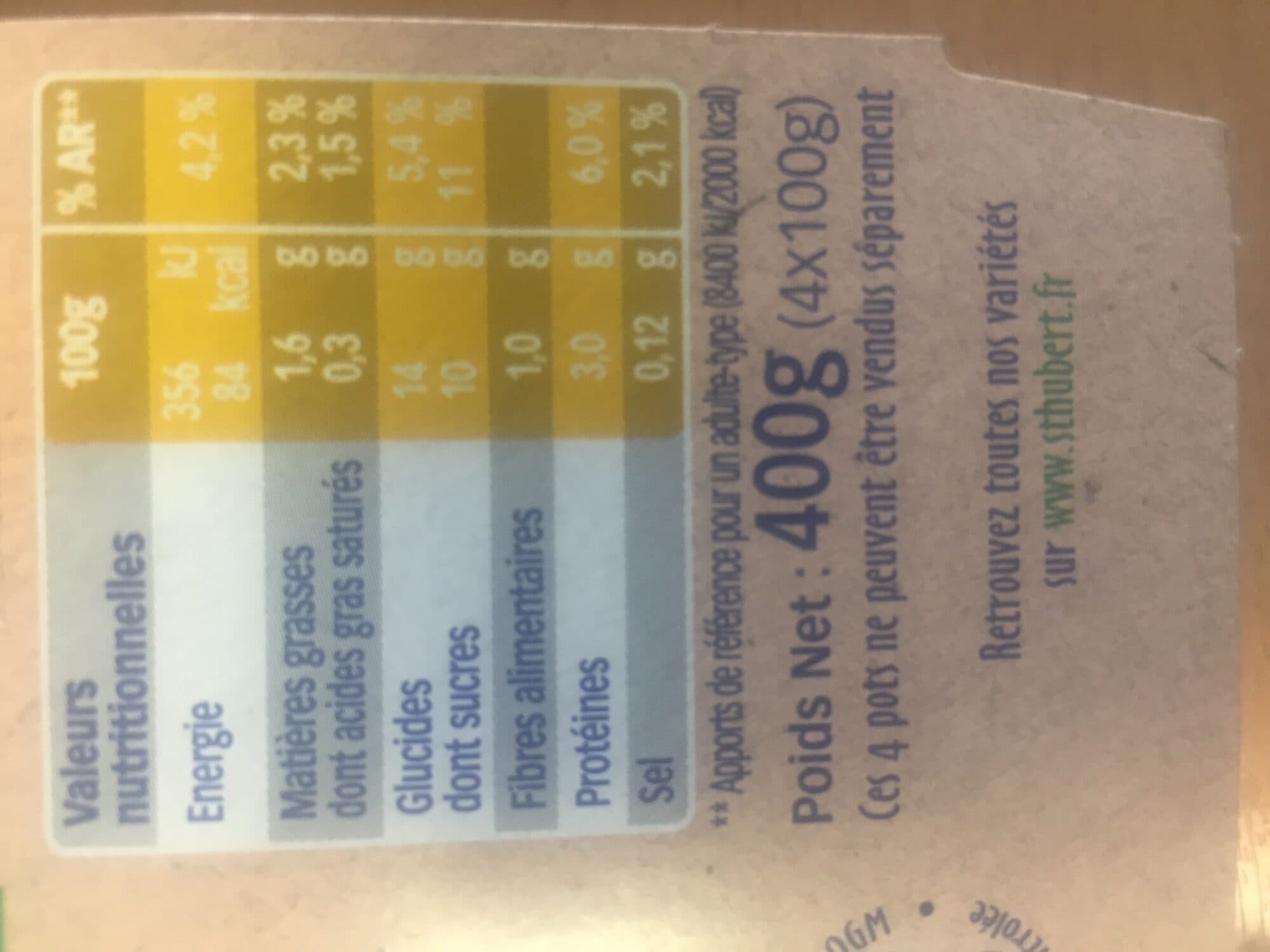 St Hubert St Hubert Végétal Bio vanille packshot