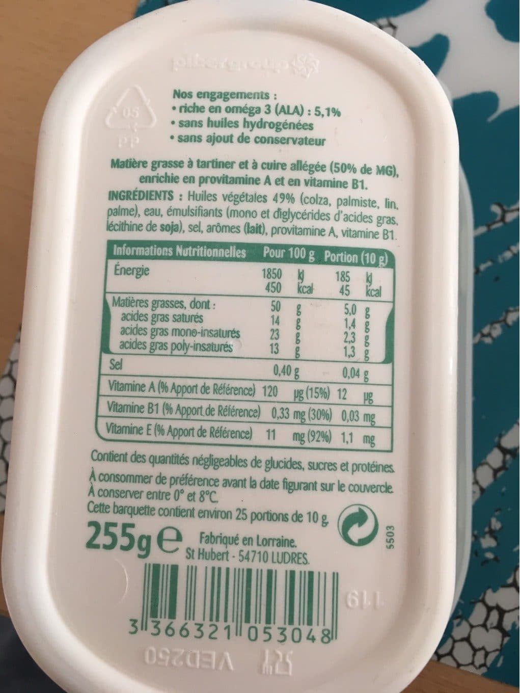 St Hubert Margarine Oméga 3 packshot