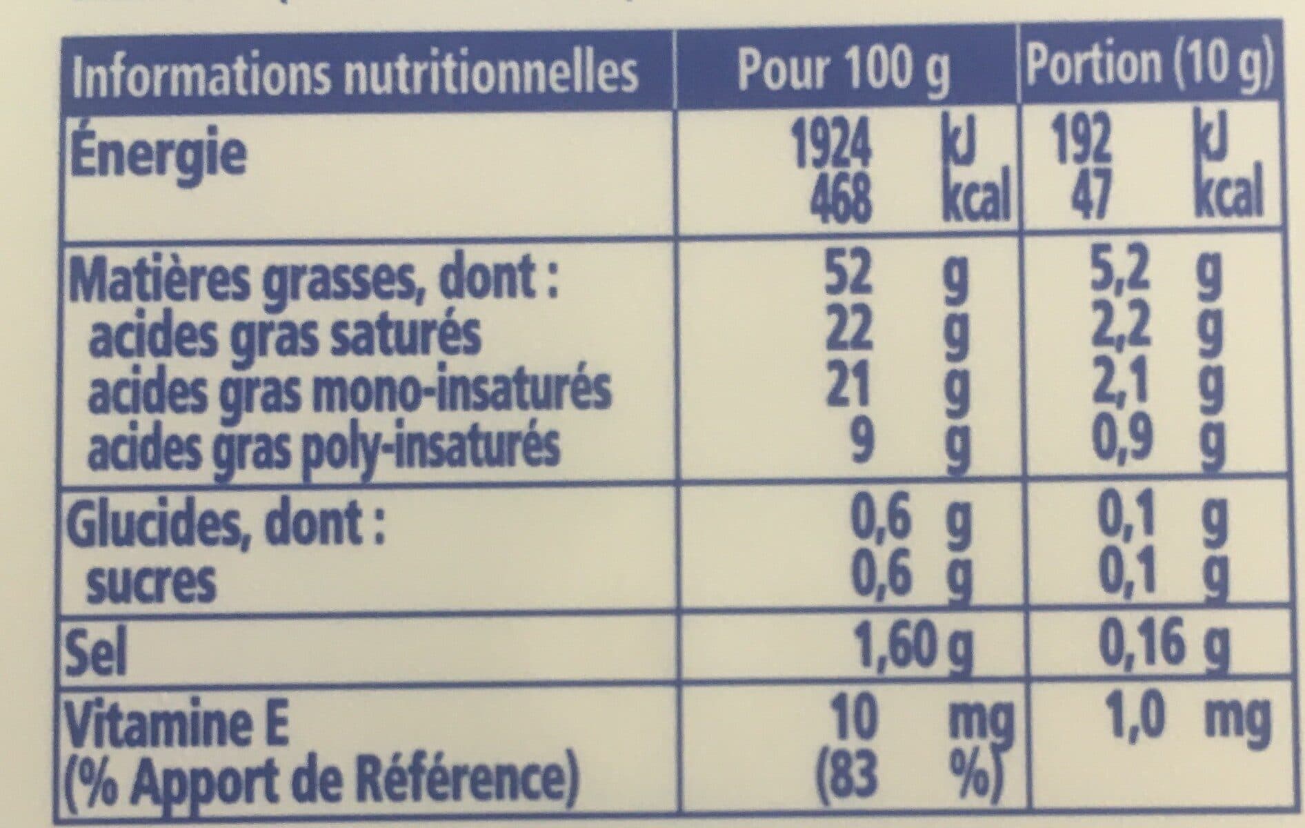 Le fleurier Le fleurier sans huile de palme 250g demi sel packshot