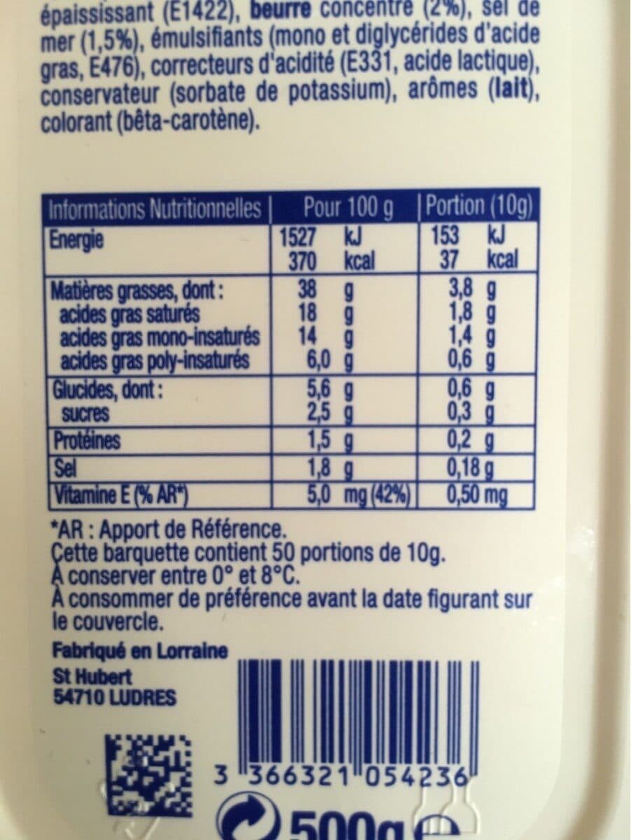 St Hubert St hubert 41 500 g demi sel ss hdp packshot