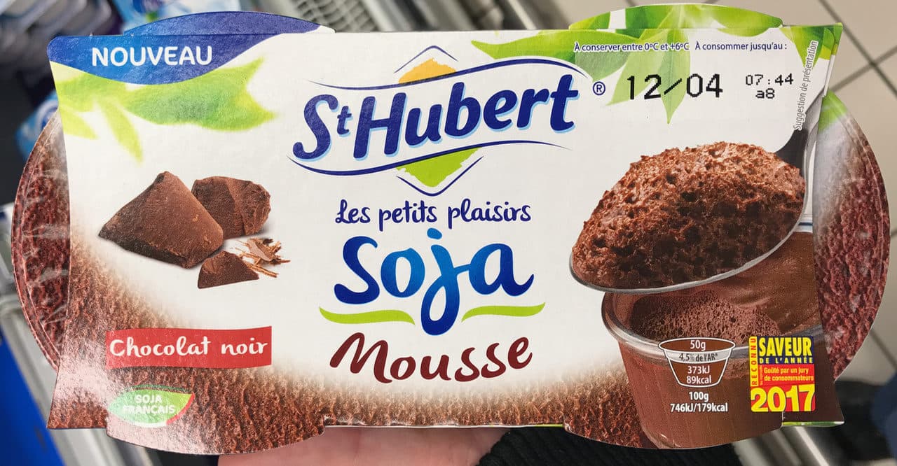 St Hubert Les petits plaisirs - Mousse de soja au chocolat noir packshot