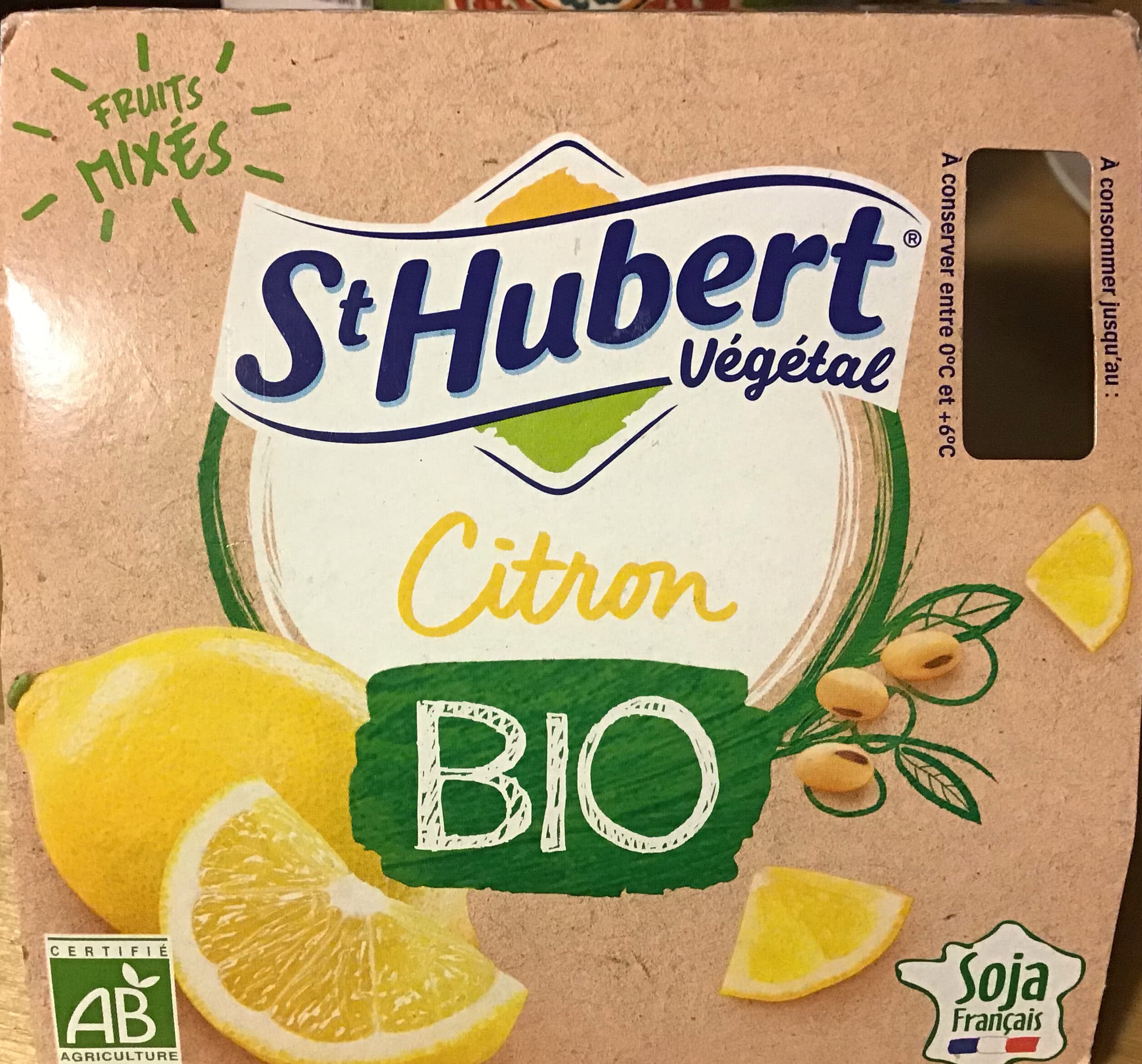 St Hubert St Hubert Végétal Citron Bio packshot