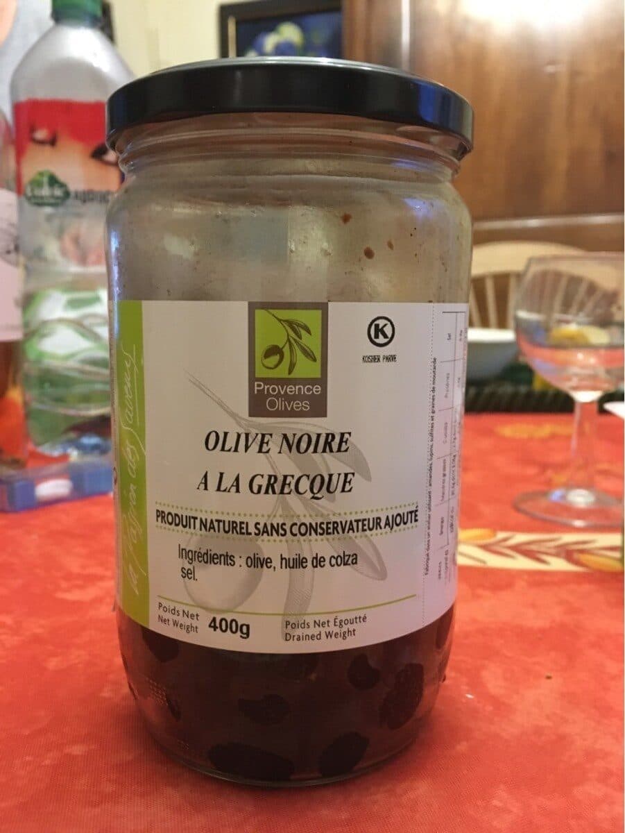Provence Olives Olives noire à la Grecque packshot