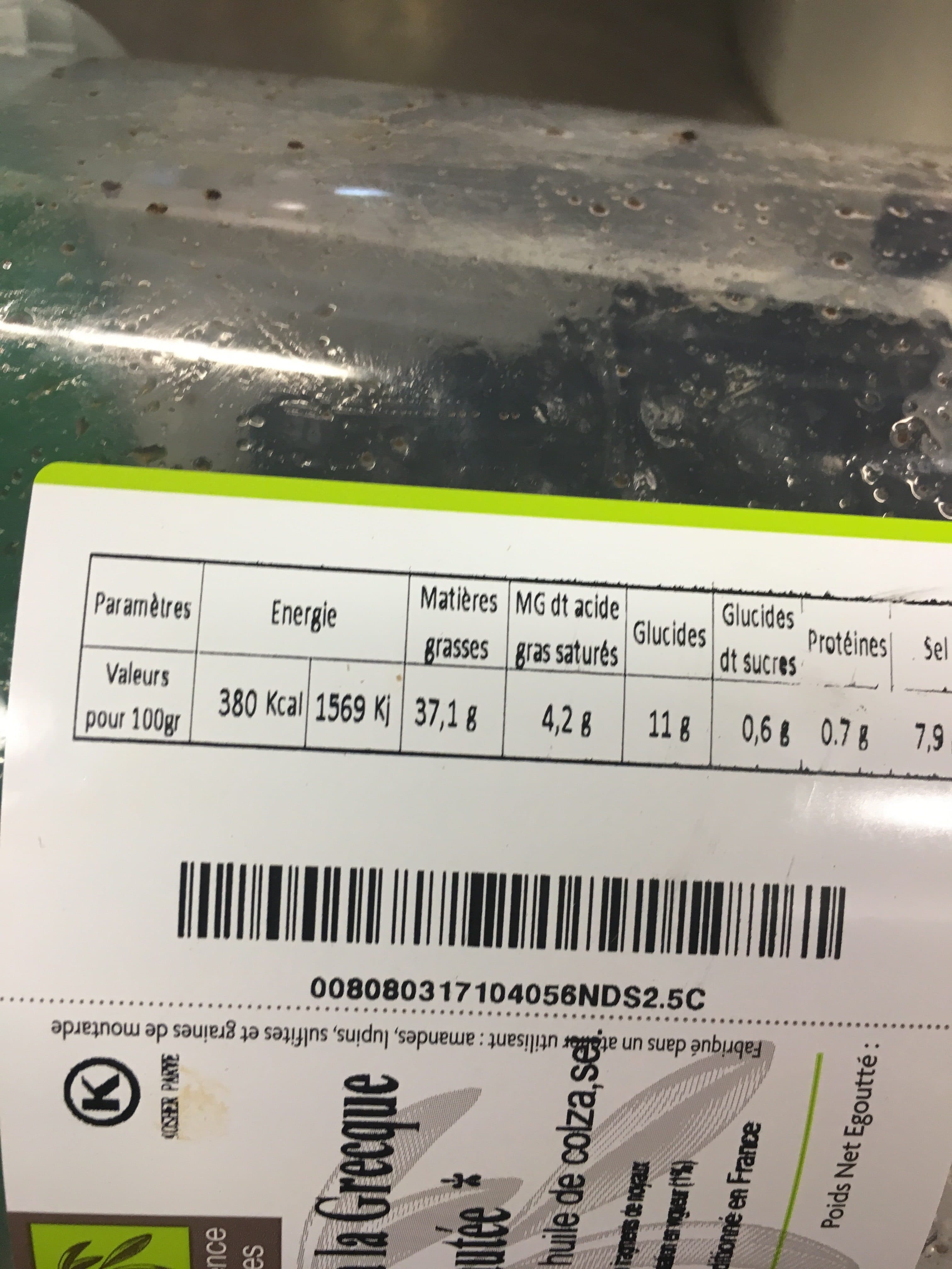 Provence Olives Olive noire à la grecque packshot