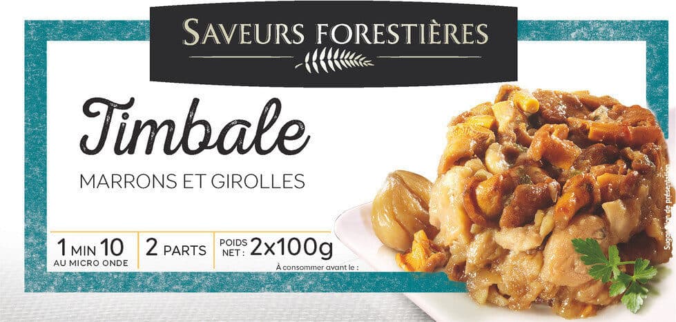 Saveur Forestiere Timbale marrons girolles packshot