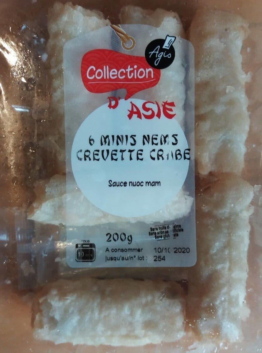 Agis Minis nems crevettes crabes packshot