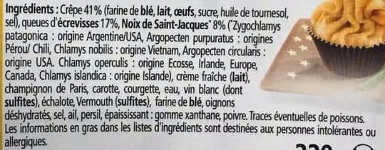 Agis Aumônières aux écrevisses et noix de Saint-Jacques packshot