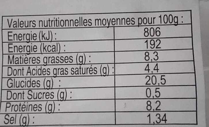 Collection Nos Régions Galettes chèvre lardons packshot
