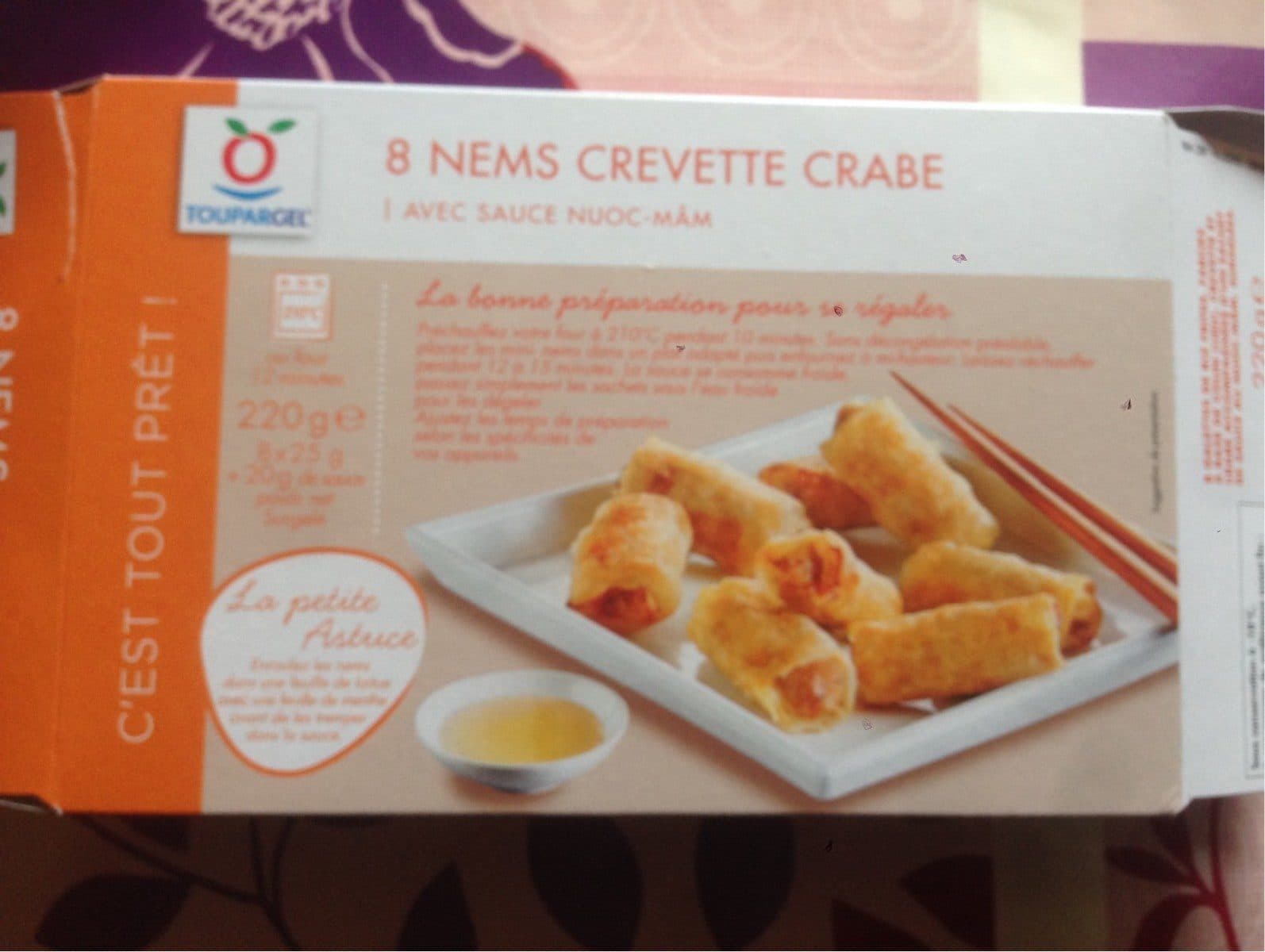 Toupargel Nem crevette crabe packshot