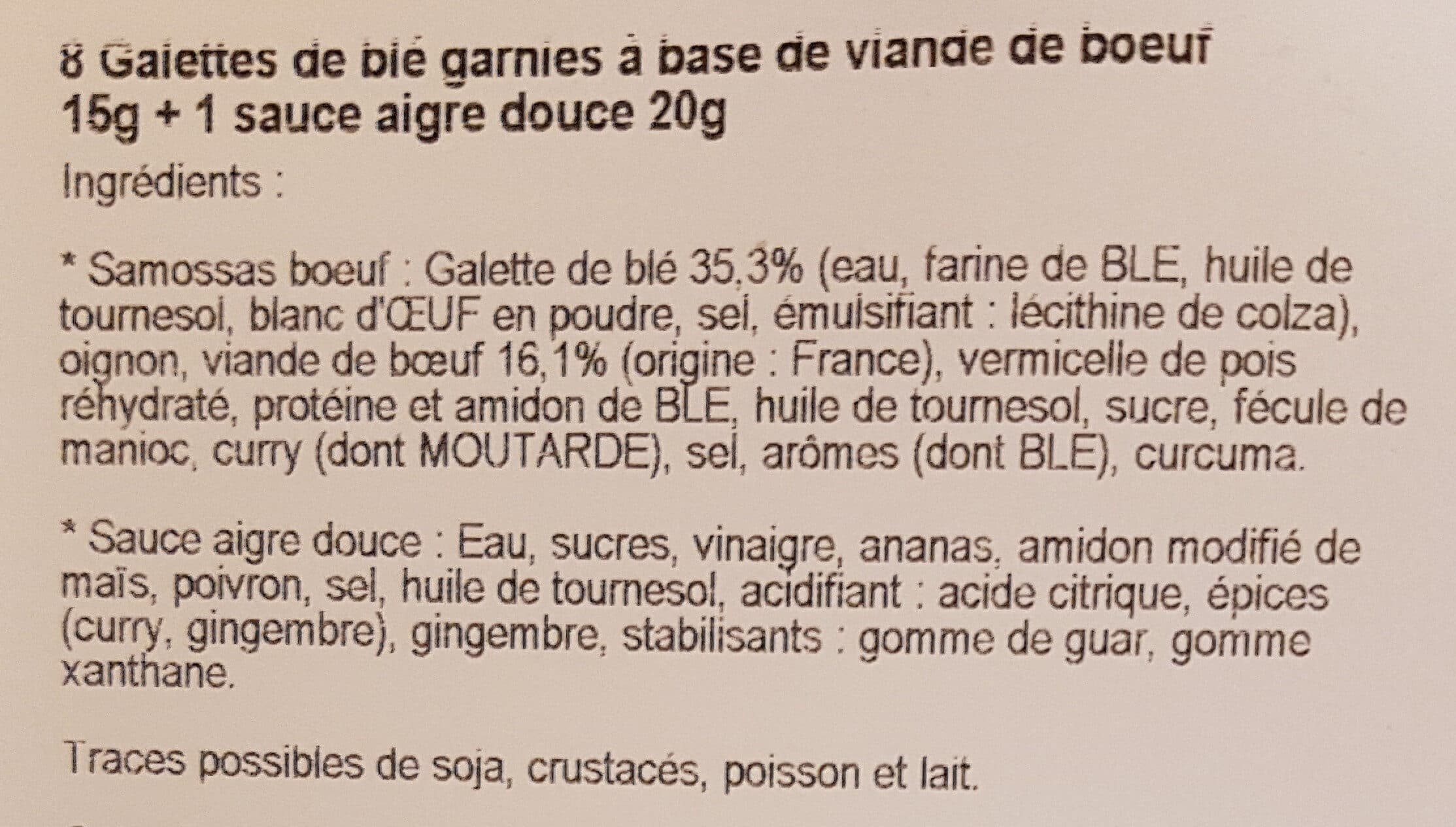 Agis Samoussa boeuf packshot
