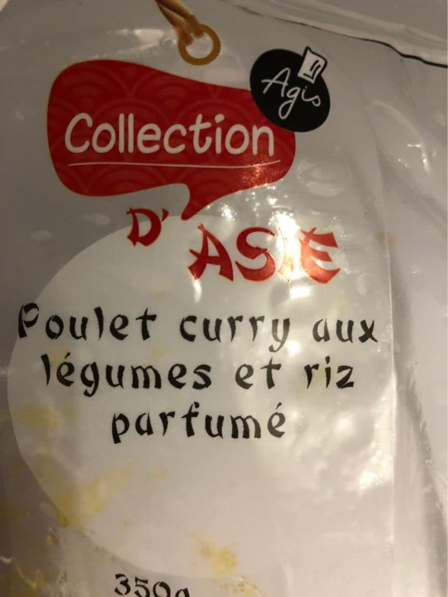 Agis Poulet curry aux legumes et riz parfumé packshot