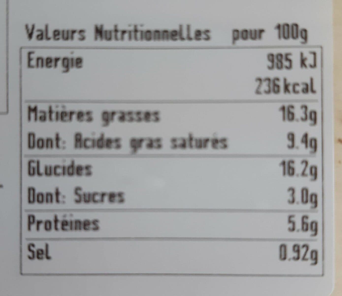 Open Food Facts Tarte oignon packshot