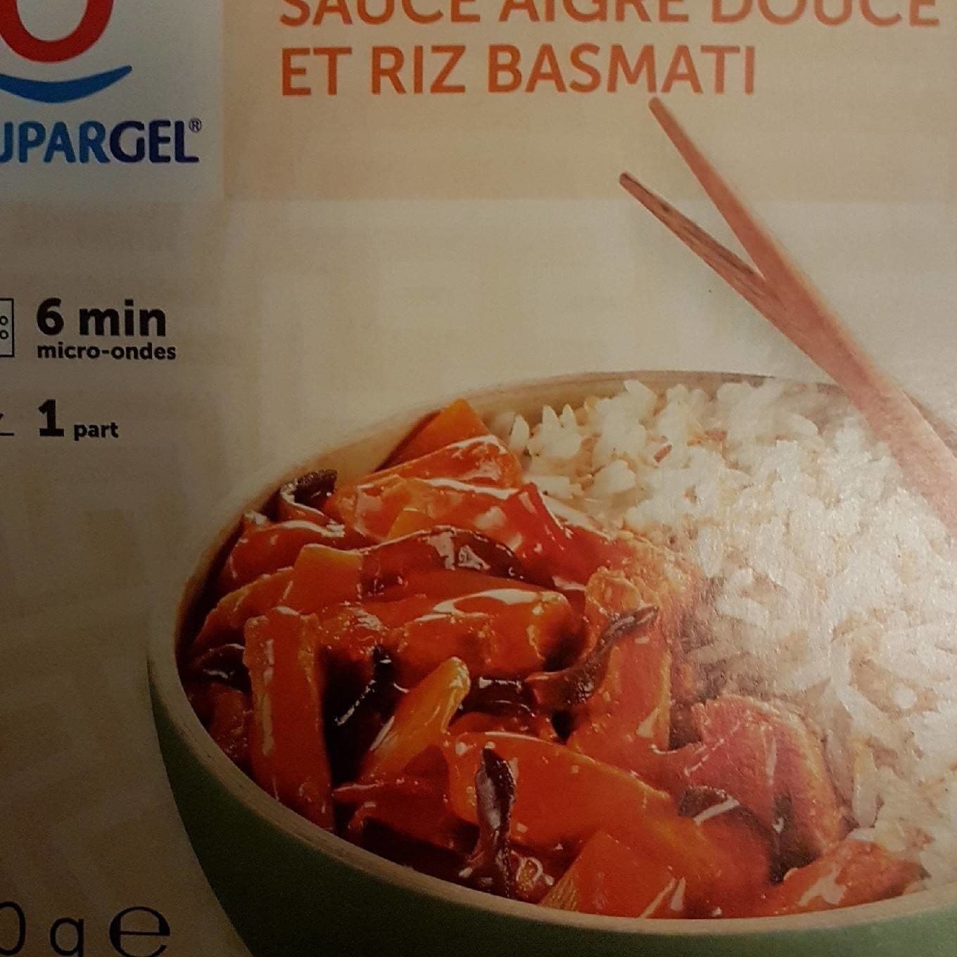 Toupargel Poulet Sauce Aigre Douce et Riz Basmati packshot