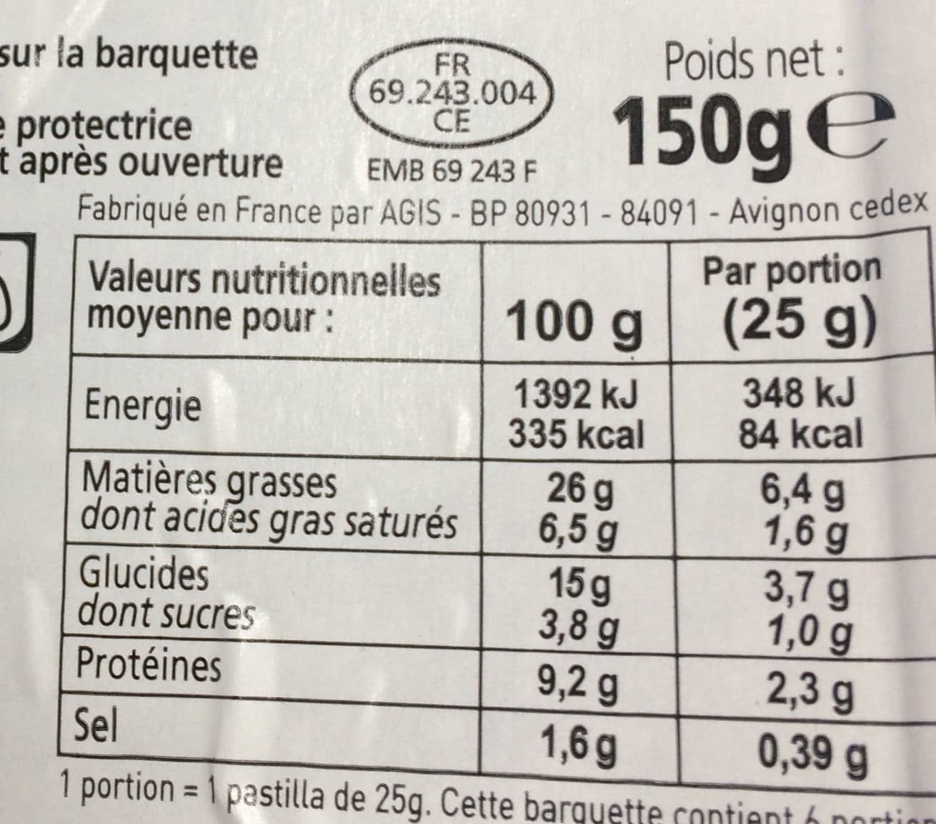 Agis Pastillas de poulet packshot