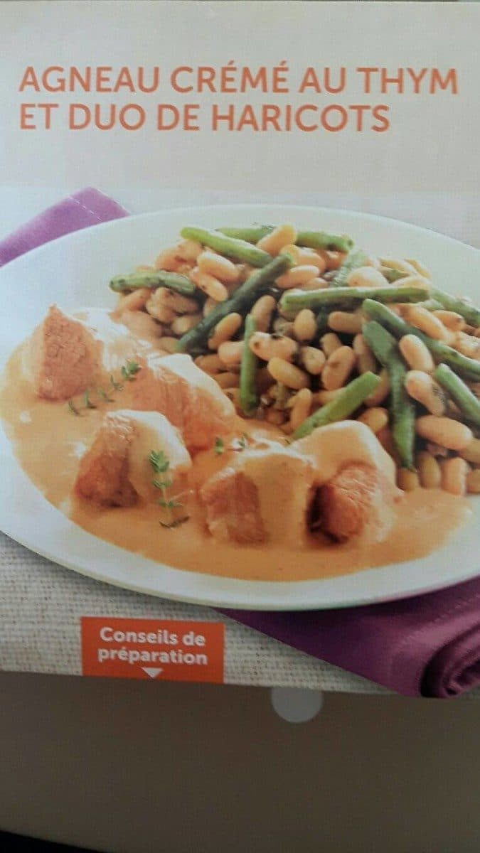 Open Food Facts Agneau crème au thym et duo de haricots packshot