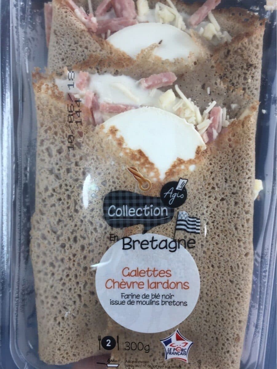 Agis Galettes chevre lardons packshot