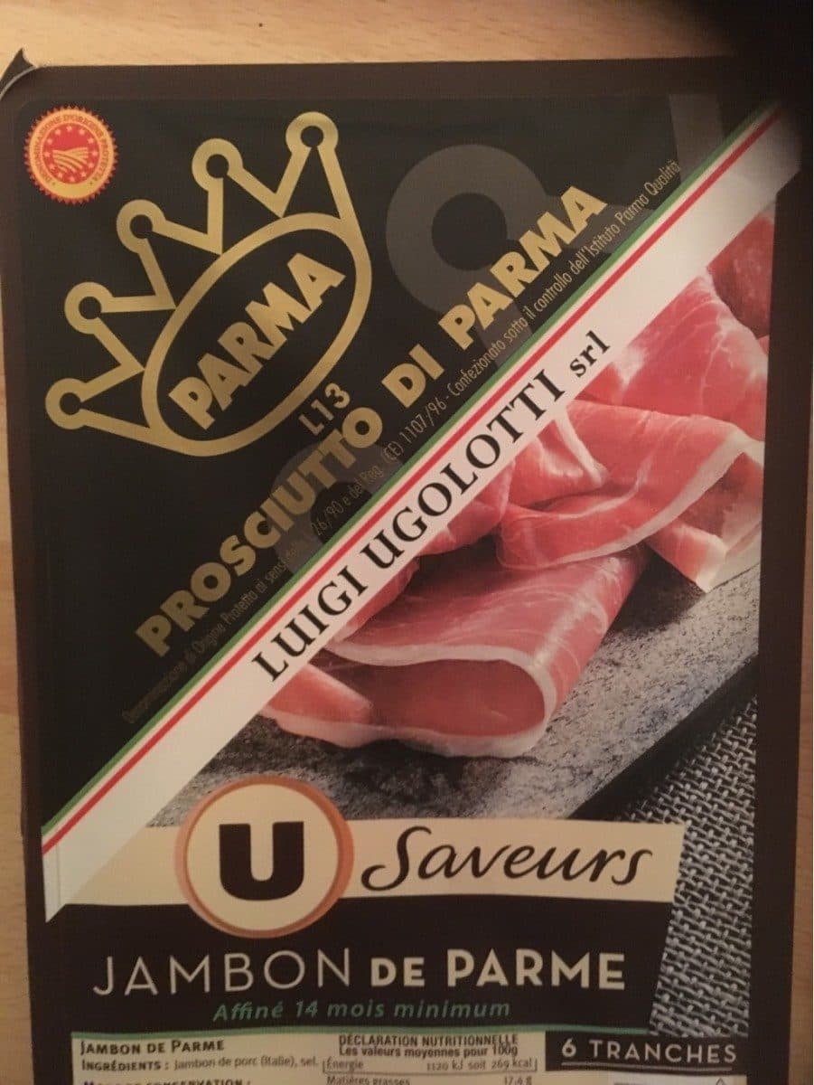 U Jambon de parme packshot