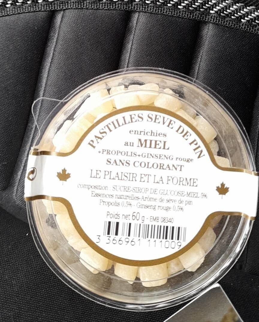 Open Food Facts Pastilles sève de pin enrichies au miel packshot