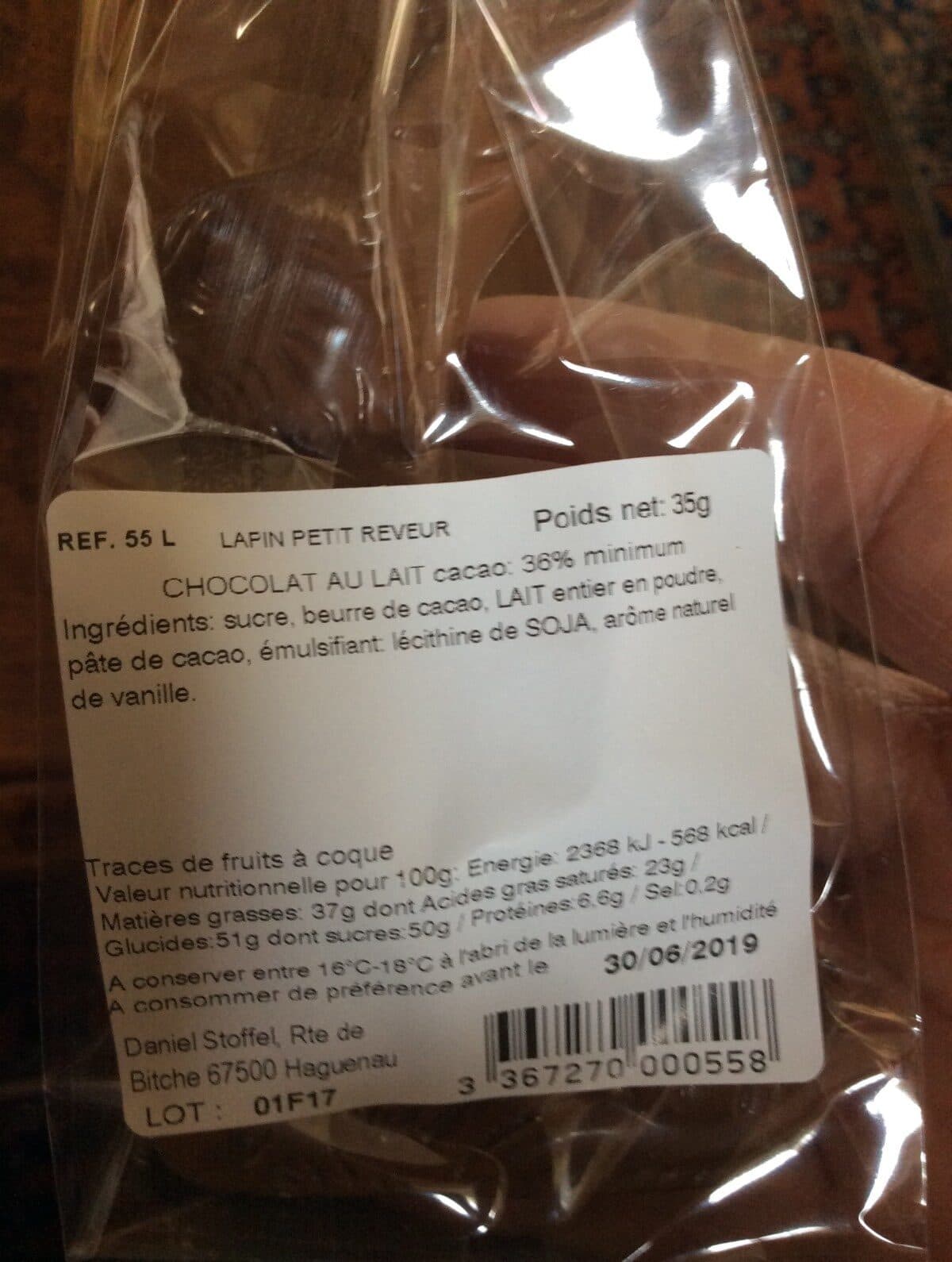 Daniel Stoffel Lapin au chocolat packshot