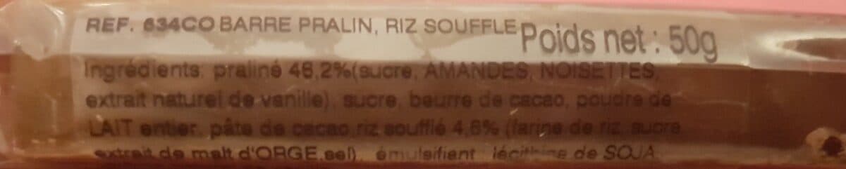 Open Food Facts Barre chocolatée packshot