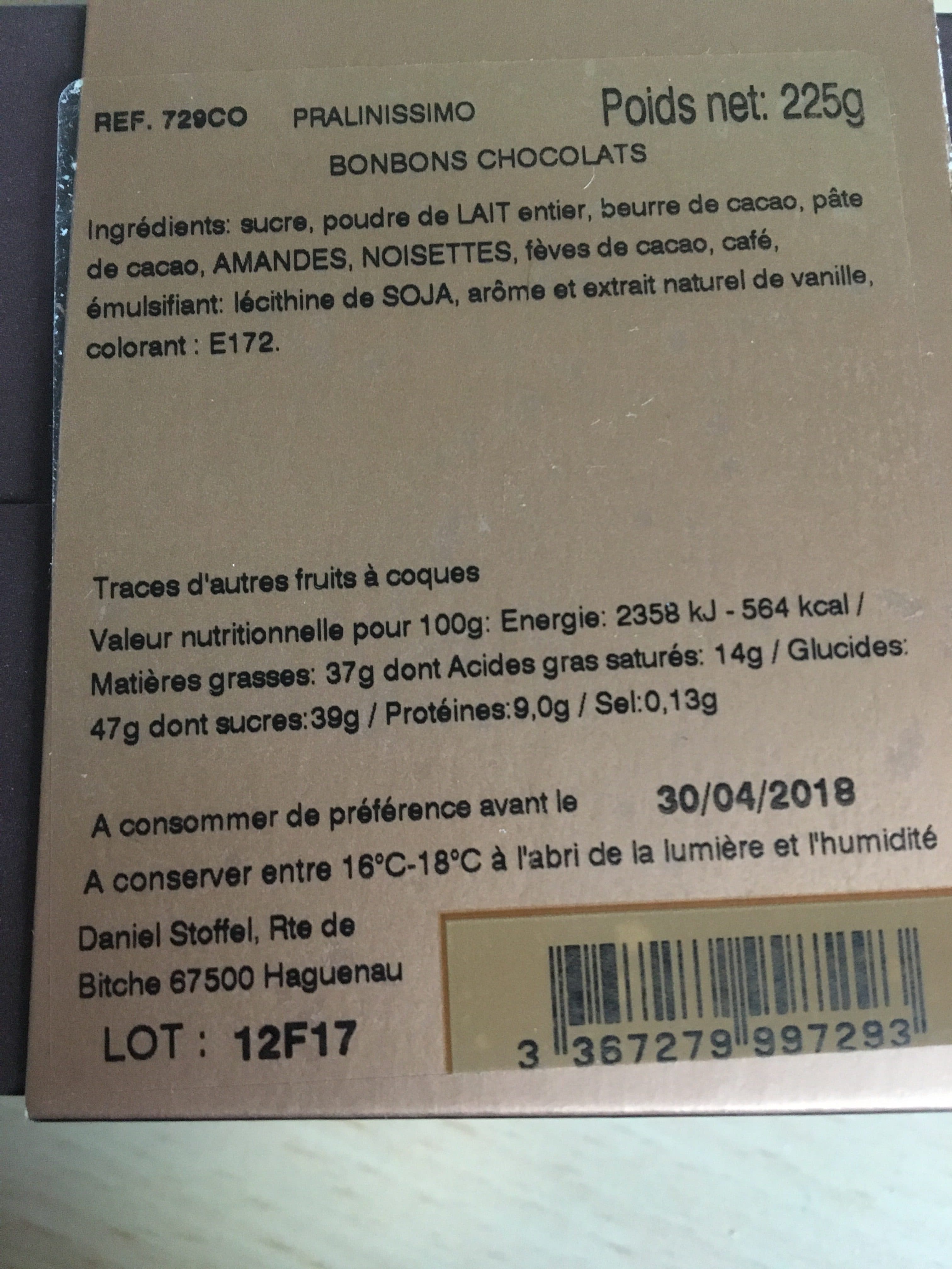 Daniel Stoffel Pralinissimo packshot