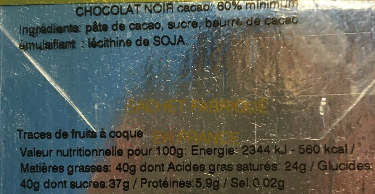 Open Food Facts Lapinous Chocolat noir packshot