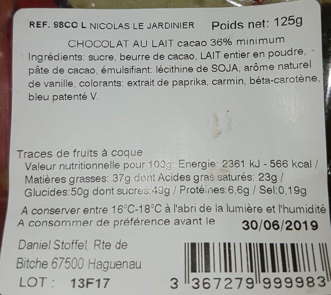 Daniel Stoffel Nicolas Jardinier 125gr packshot