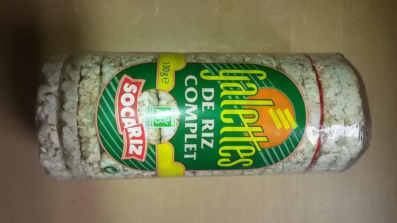 Socariz Galettes de riz complet packshot