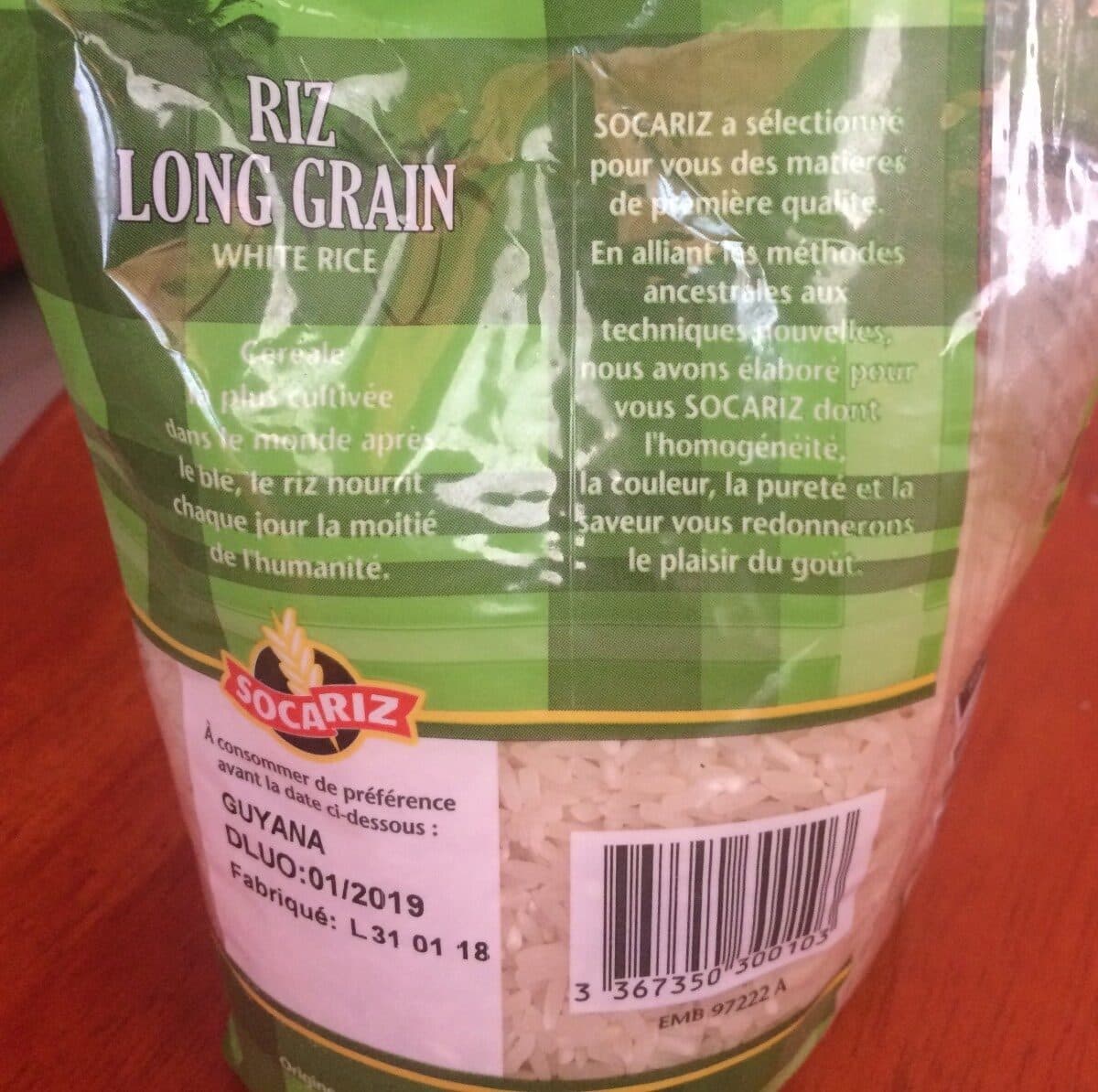Open Food Facts Riz Long Grain packshot