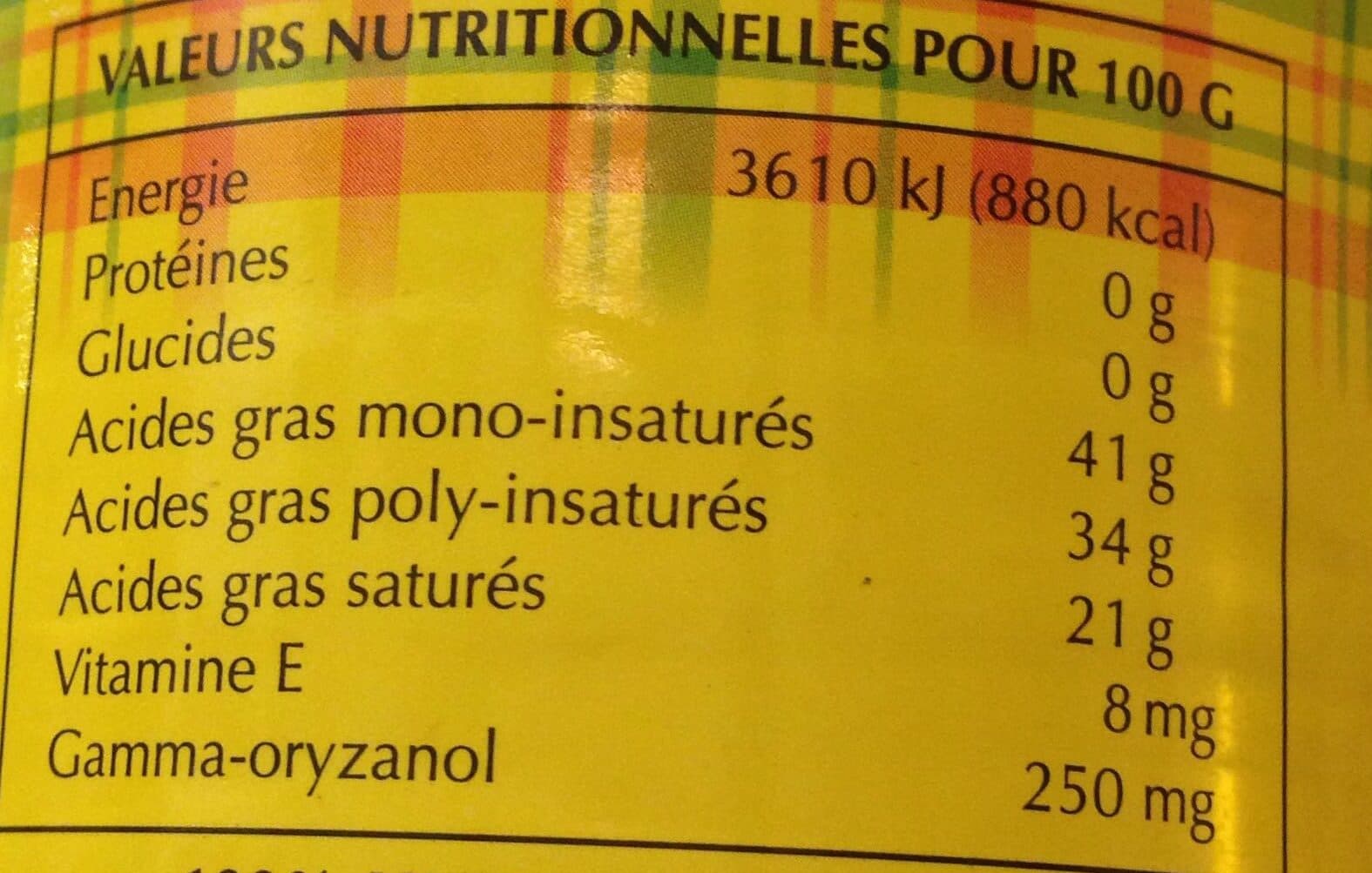 Socariz Huile de riz packshot