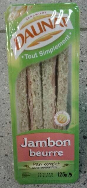 Daunat Club sandwich jambon beurre packshot