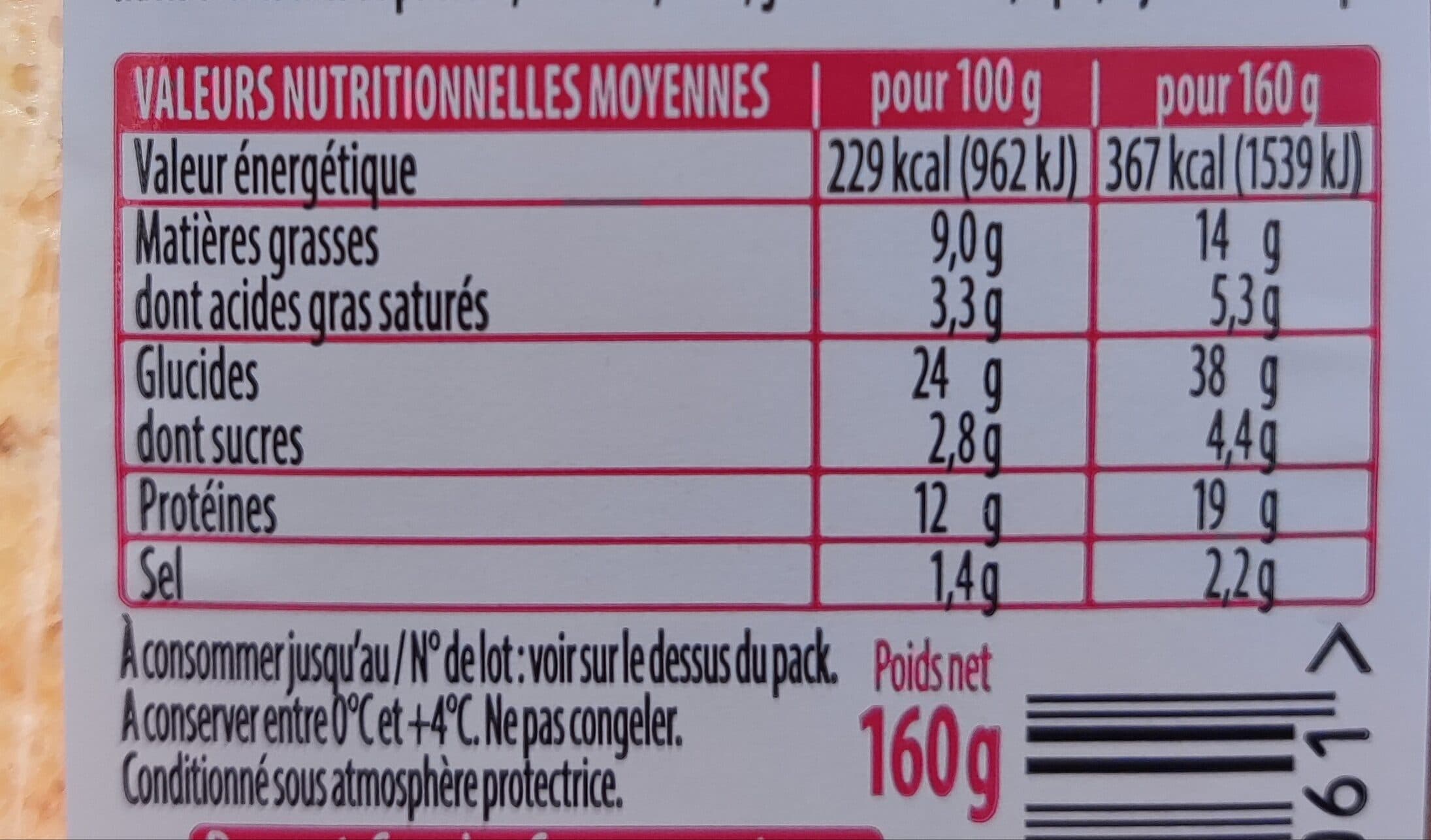 Daunat Jambon emmental packshot