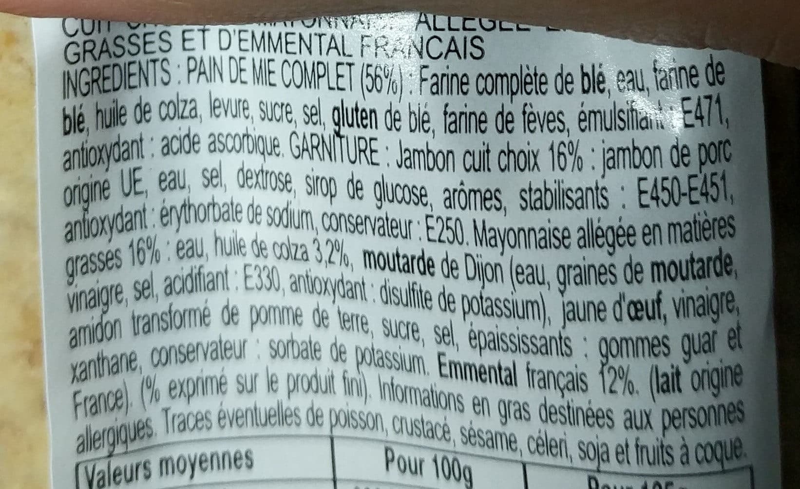 Daunat Jambon fromage packshot
