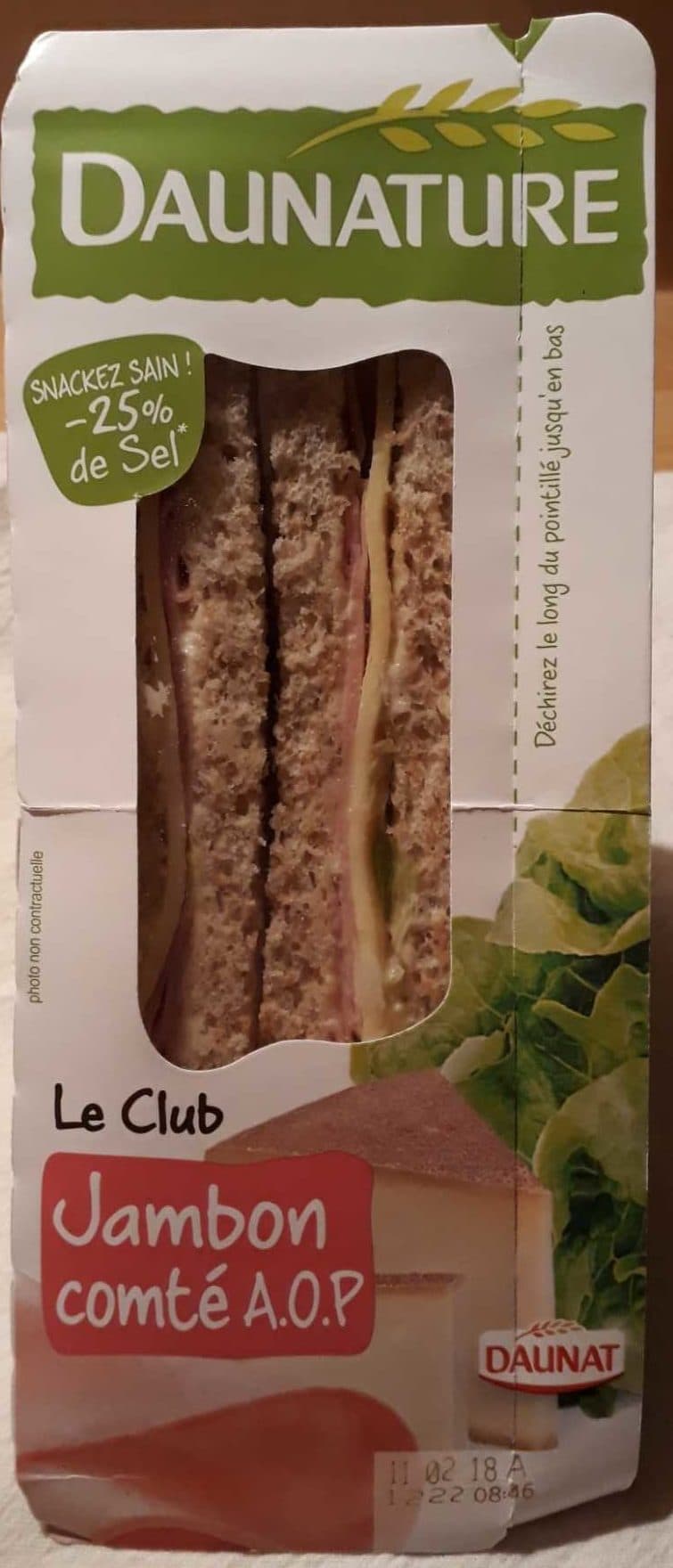 Daunat Jambon Comté A.O.P packshot