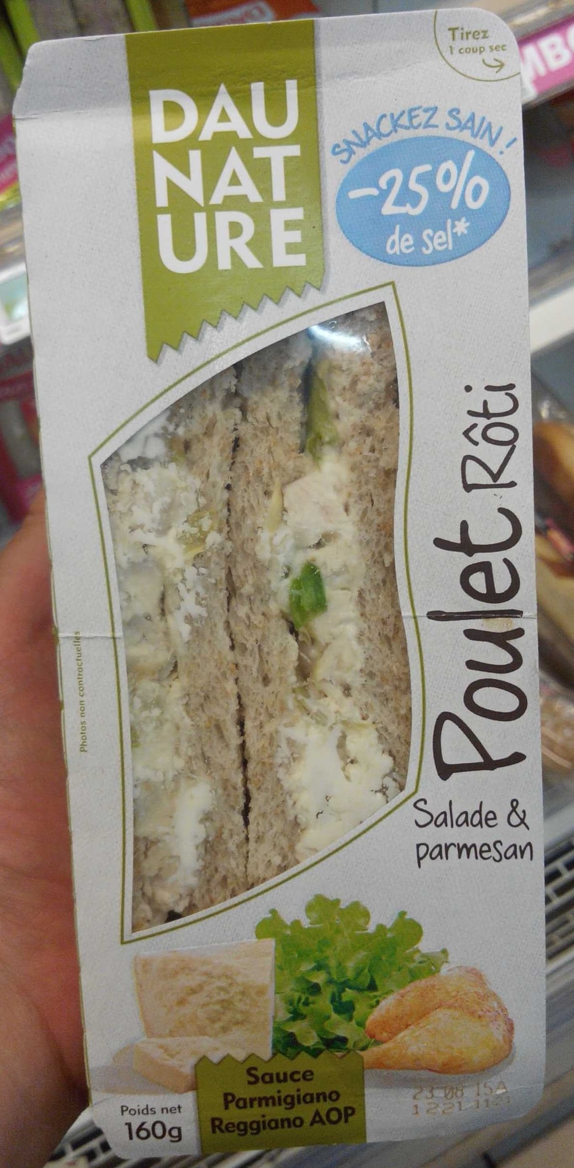 Daunat Poulet Rôti, Salade & Parmesan packshot