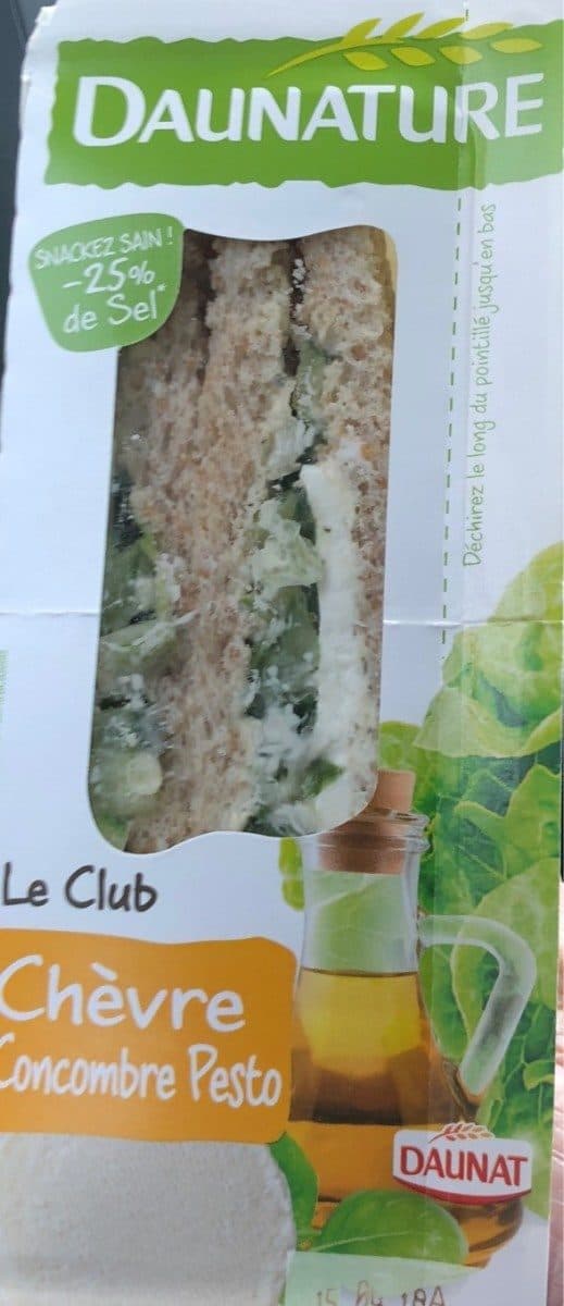 DAUNATURE Le Club Chèvre concombre Pesto - Daunat packshot
